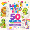 Lápis Mágico Kids — 50 Aventuras para Colorir | Livro Digital A4 para Imprimir